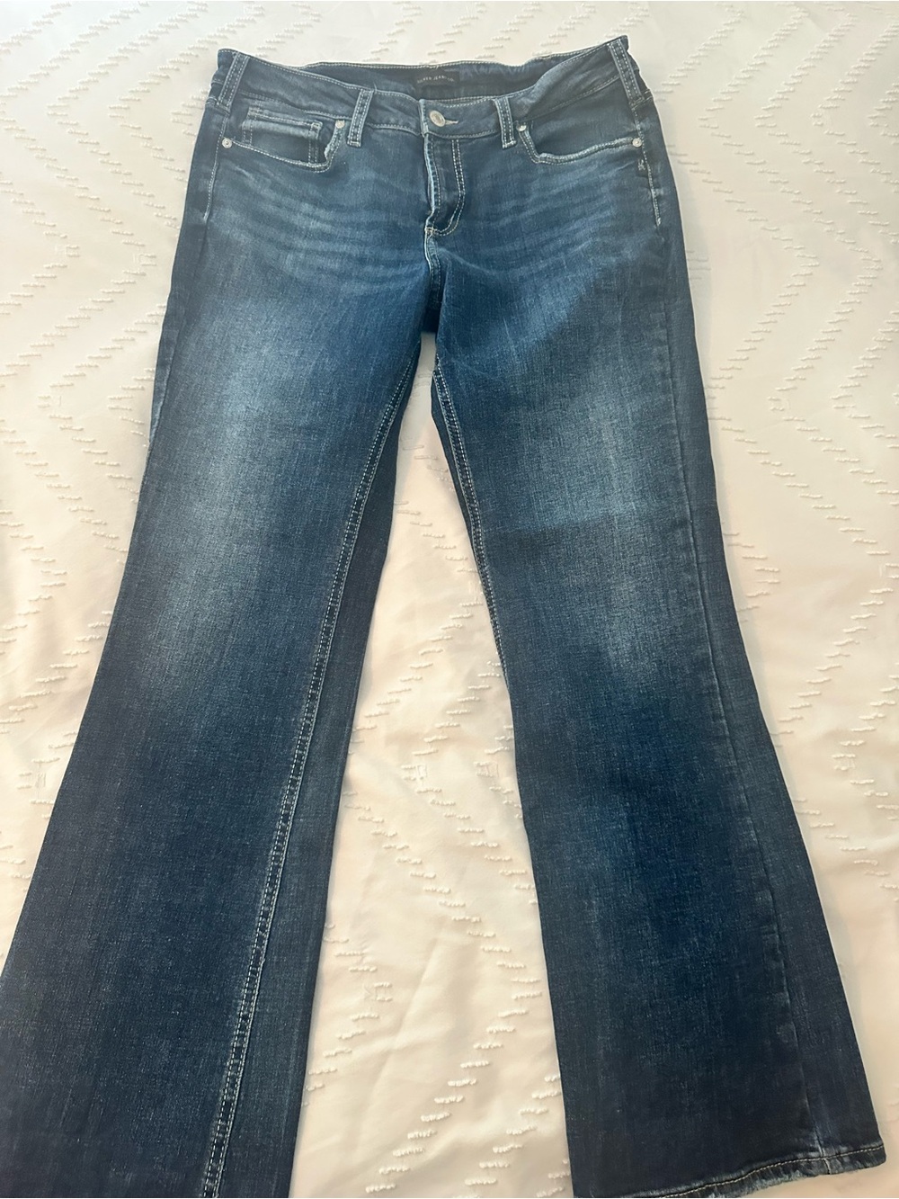 Silver Jeans Women's Dark Blue Flare Jeans